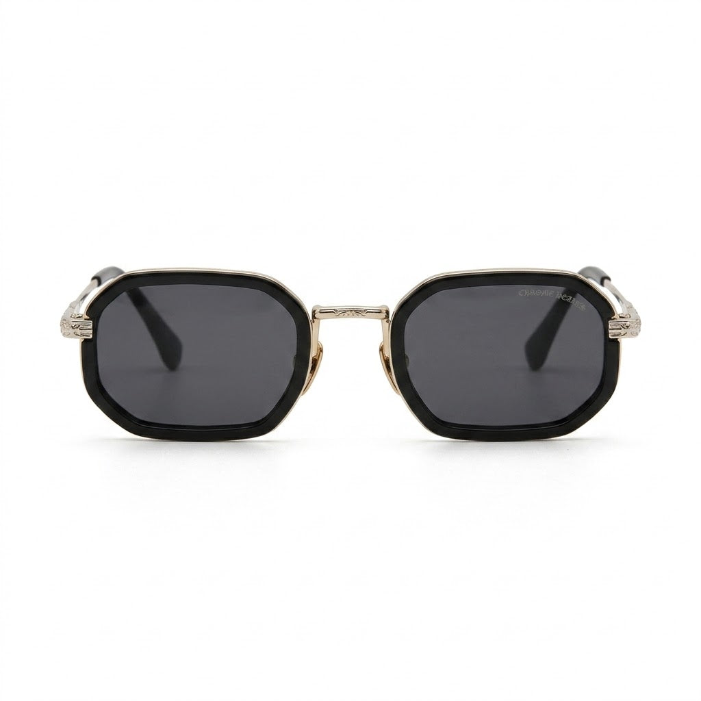 Chrome Hearts 98583 silver black eyewear front view 7A master quality