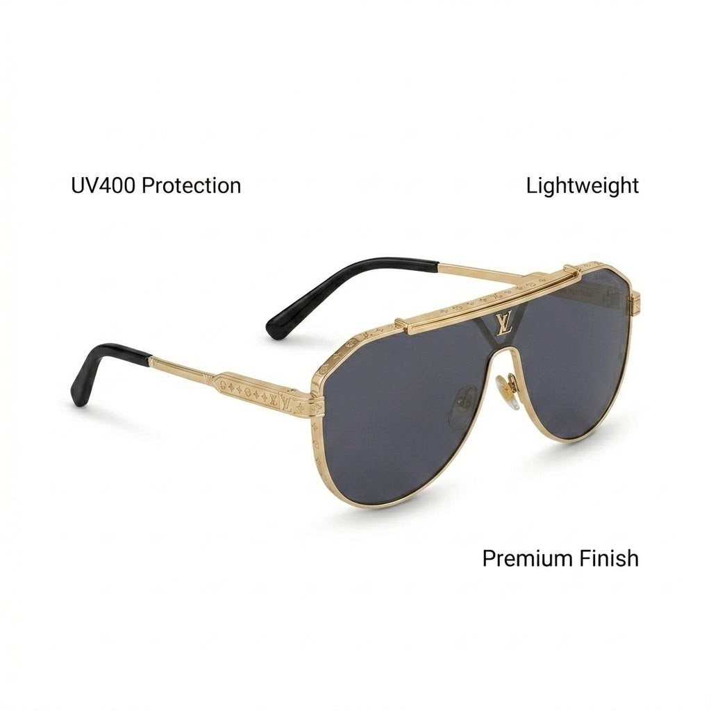 Louis Vuitton 2295 sunglasses 45-degree angle luxury Millionaire aesthetic.