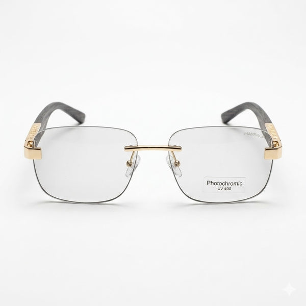 Maybach 1030 Gold Grey Wooden – Premium Master Edition 7A Sunglasses