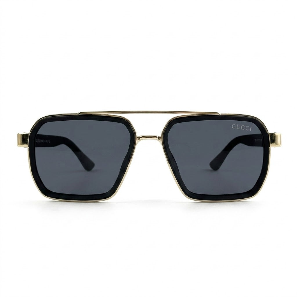Gucci-0963-gold-black-front-luxury-view