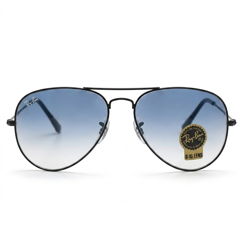 Ray-Ban-3026-black-blue-dc-metal-front-view