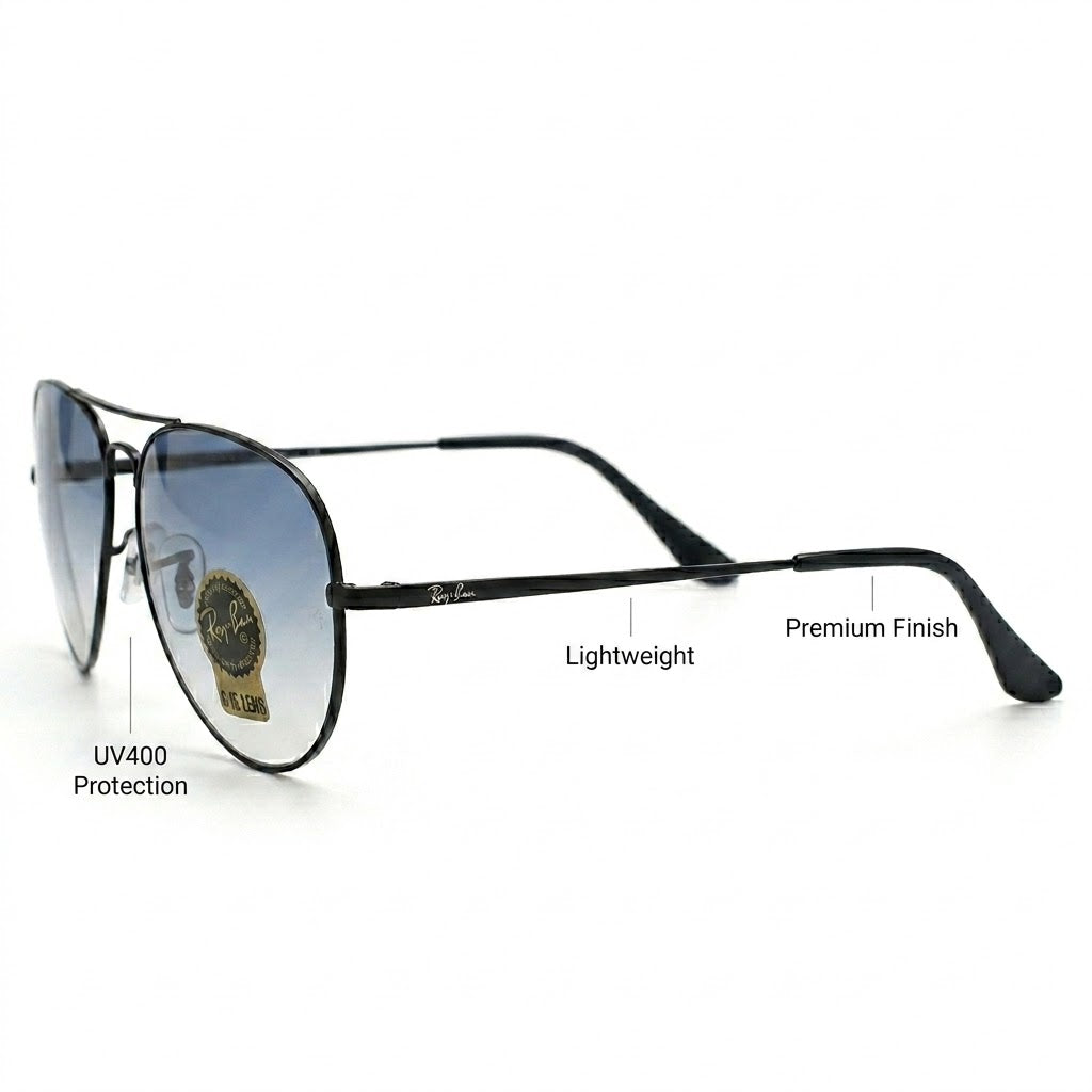 Ray-Ban-3026-blue-lens-black-frame-angle-shot
