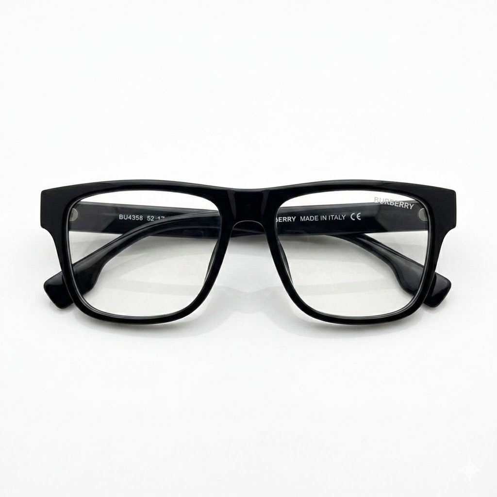 Burberry BE4358 Black Plano Sunglasses | First Copy at UniqueEyewears