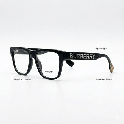 Burberry BE4358 Black Plano Sunglasses | First Copy at UniqueEyewears