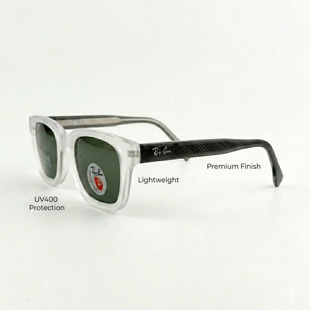 Ray-Ban 7701 Ice Grey Edition – Premium First Copy Sunglasses with UV400 Protection