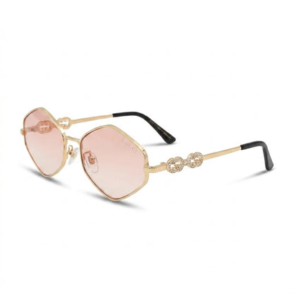 Gucci 1434 Gold Pink Glamour – Premium First Copy Luxury Sunglasses