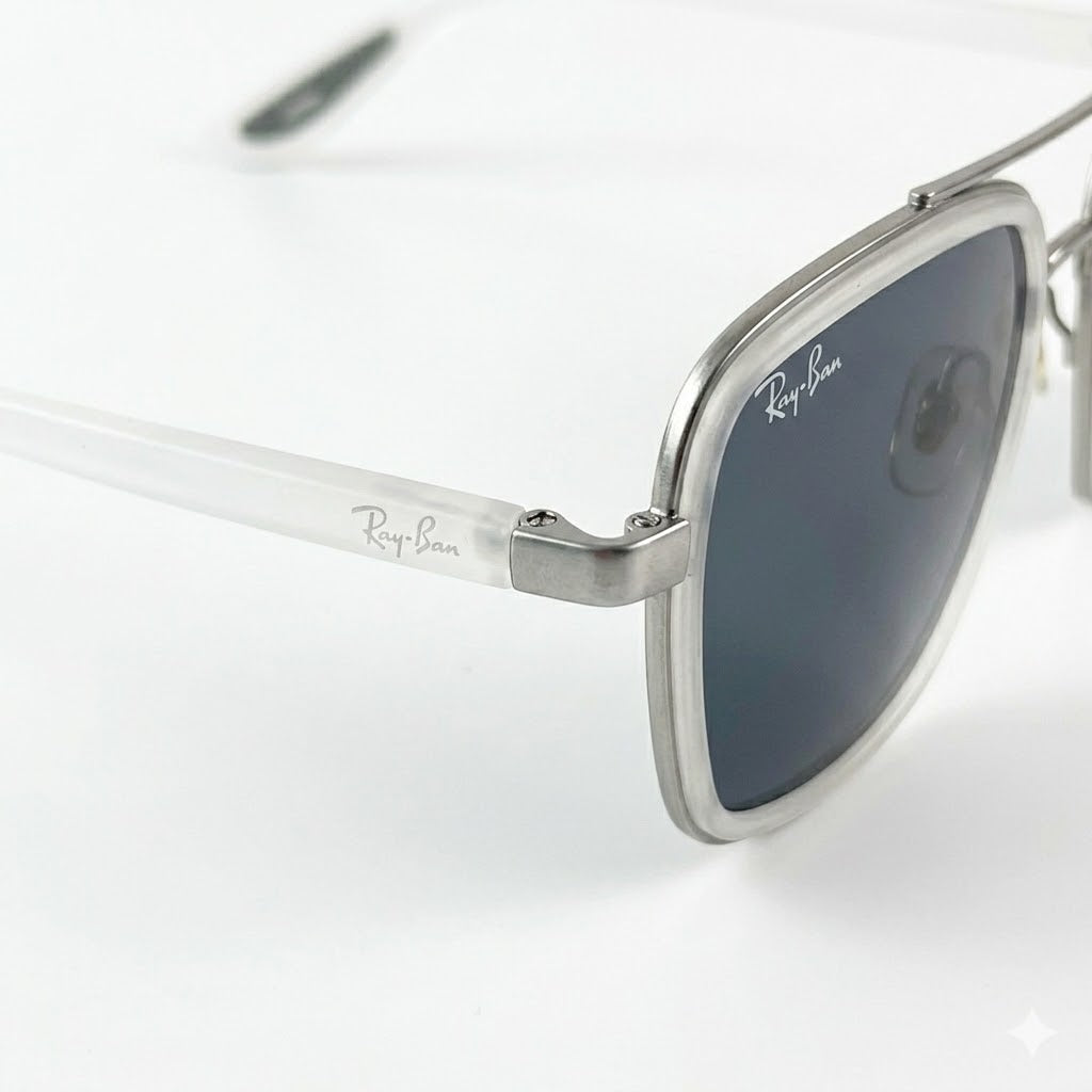 Ray-Ban 06 Ice Black Edition – Premium First Copy Sleek Minimalist Sunglasses