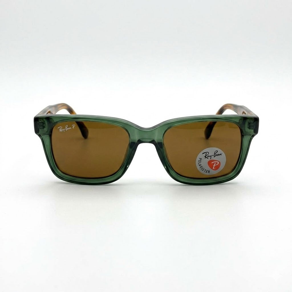 Ray-Ban 7701 Tiger Green Brown Safari – Premium First Copy Exotic Sunglasses