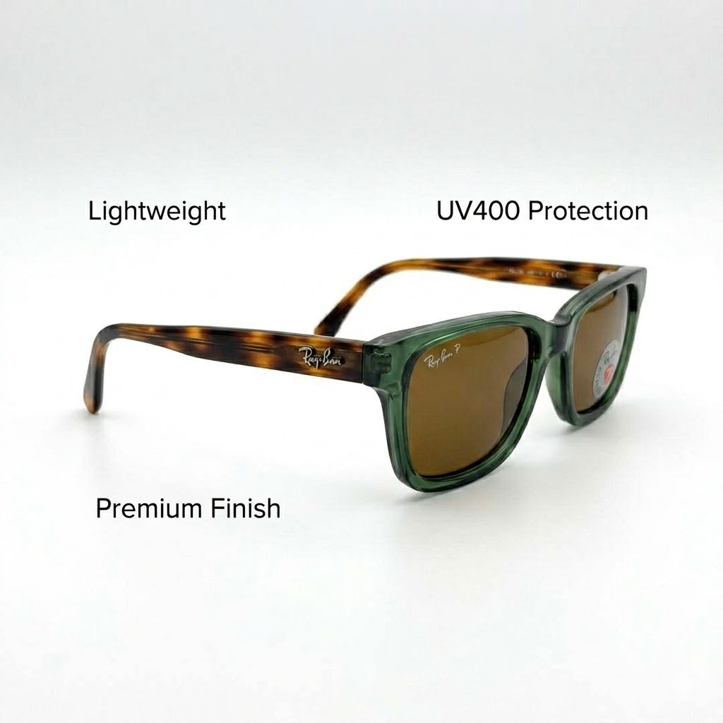 Ray-Ban 7701 Tiger Green Brown Safari – Premium First Copy Exotic Sunglasses