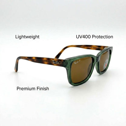 Ray-Ban 7701 Tiger Green Brown Safari – Premium First Copy Exotic Sunglasses