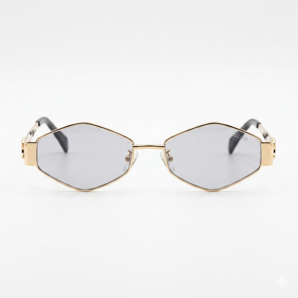 Celine 25056 Gold Plano – Premium First Copy Luxury Minimalist Clear Glasses