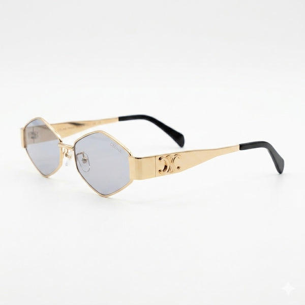 Celine 25056 Gold Plano – Premium First Copy Luxury Minimalist Clear Glasses