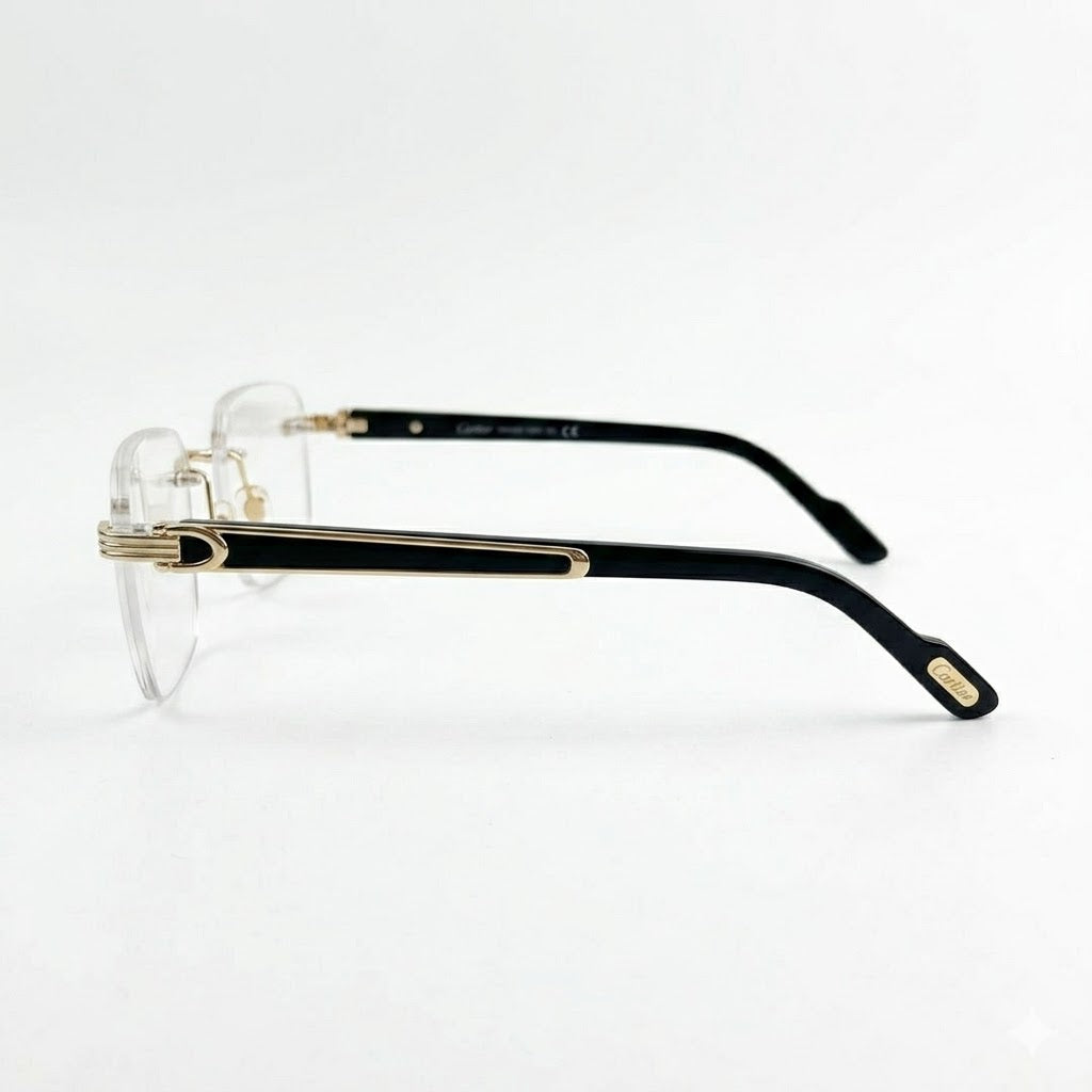 Cartier 3101 Gold Heritage – Premium First Copy Luxury Gold Plano Glasses