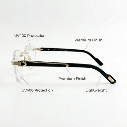 Cartier 3101 Gold Heritage – Premium First Copy Luxury Gold Plano Glasses