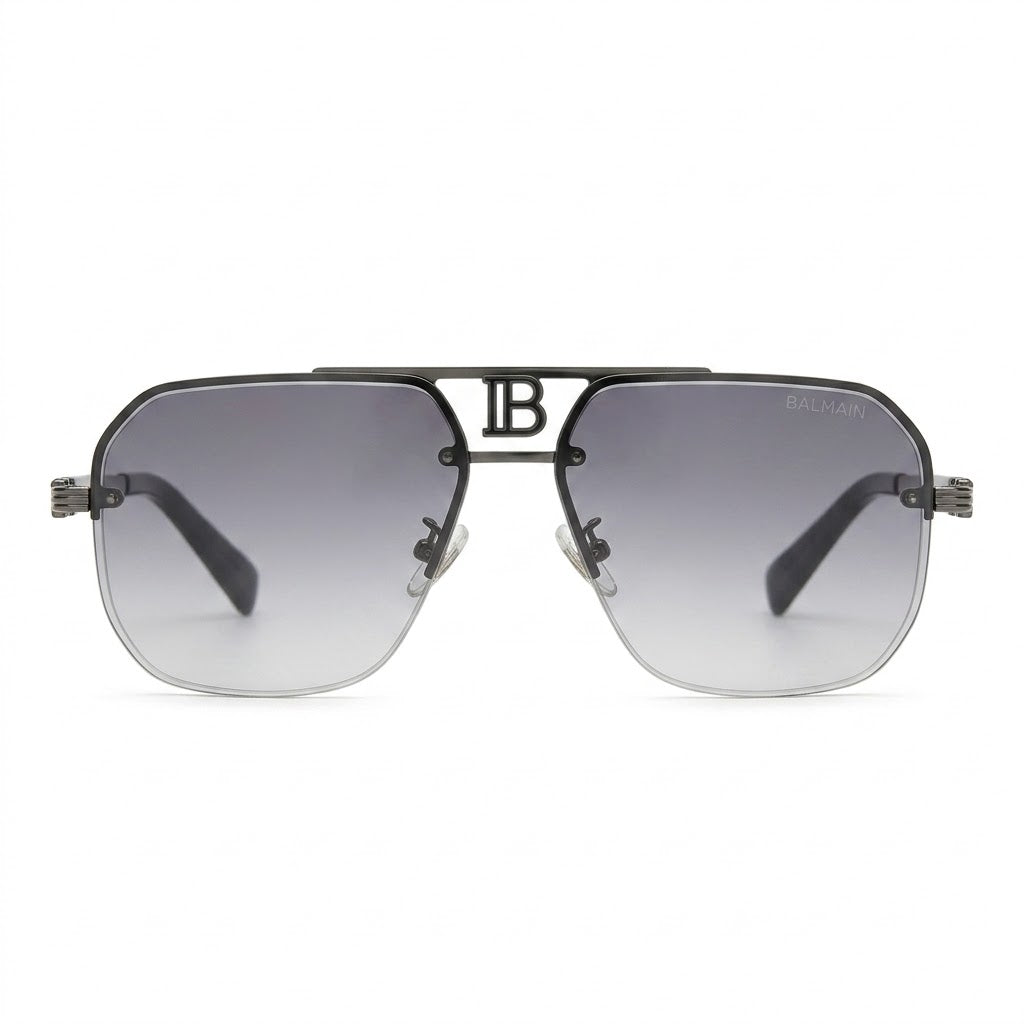 Balmain 72386 black shaded sunglasses front view 7A master quality.