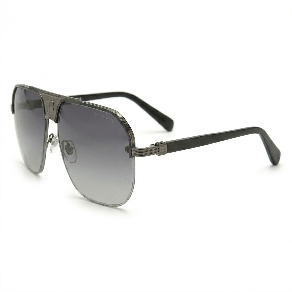 Side temple view of Balmain 72386 showing gold-tone hardware.