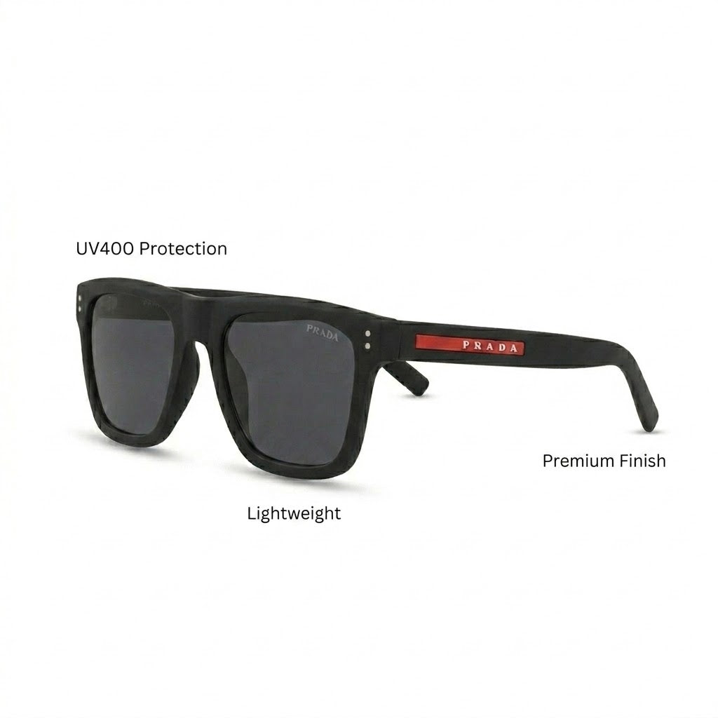 Close-up of 7A quality matte finish on Prada 3835 frames.