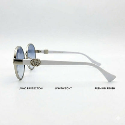 UV400 protection etching on master quality Gucci 019 blue lenses